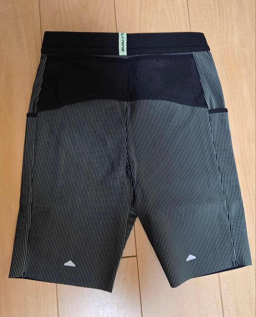 【Lサイズ】 Li-Ning リーニン ランニングタ イツ(黒緑) 【即購入可】