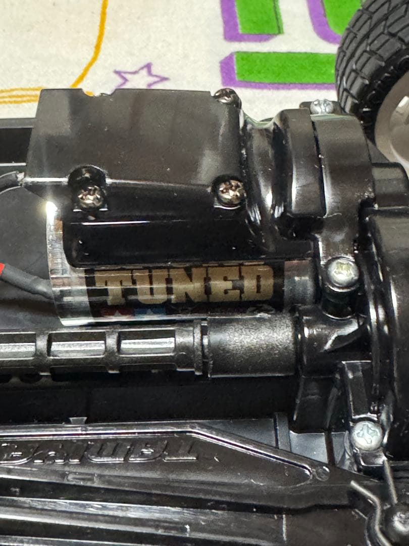 タミヤTT-02組立済シャーシ ハイポジション仕様スポーツチューンモーター他付！