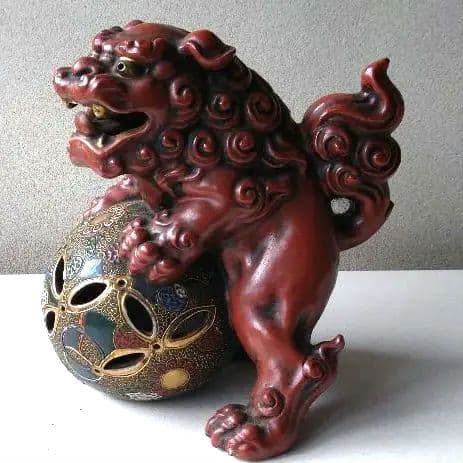 唐獅子    陶器置物    ①