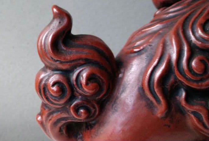 唐獅子    陶器置物    ①