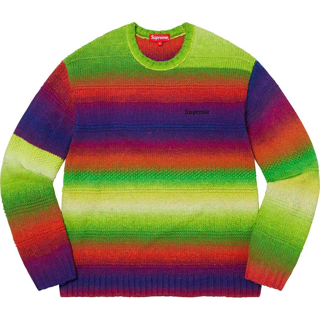 トップス supreme Gradient Stripe Sweater