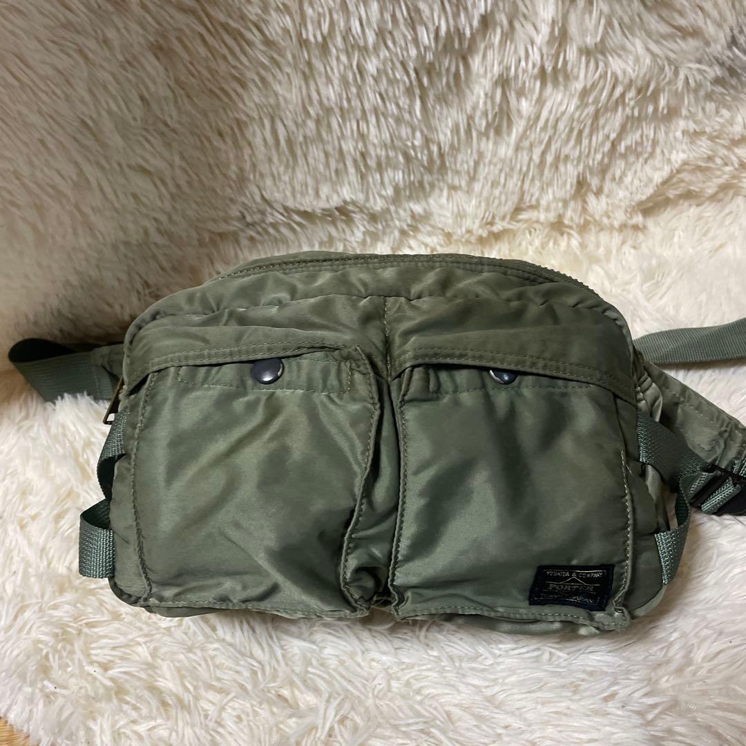 PORTER タンカー セージグリーン ショルダーバッグ