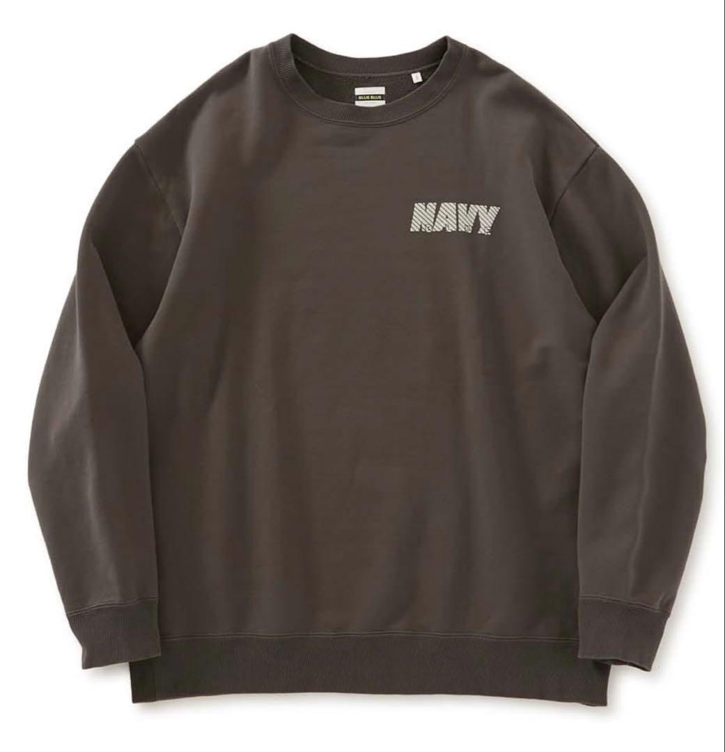 BLUE BLUE NAVY BLUE トレーニング クルーネックスウェット