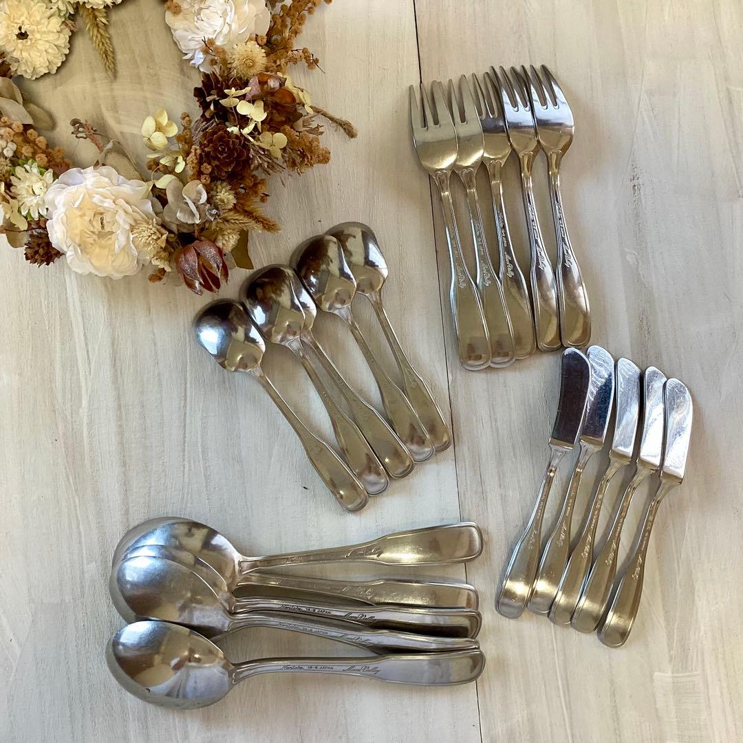 k　 Noritake ムーンバレー カトラリーセット 52本