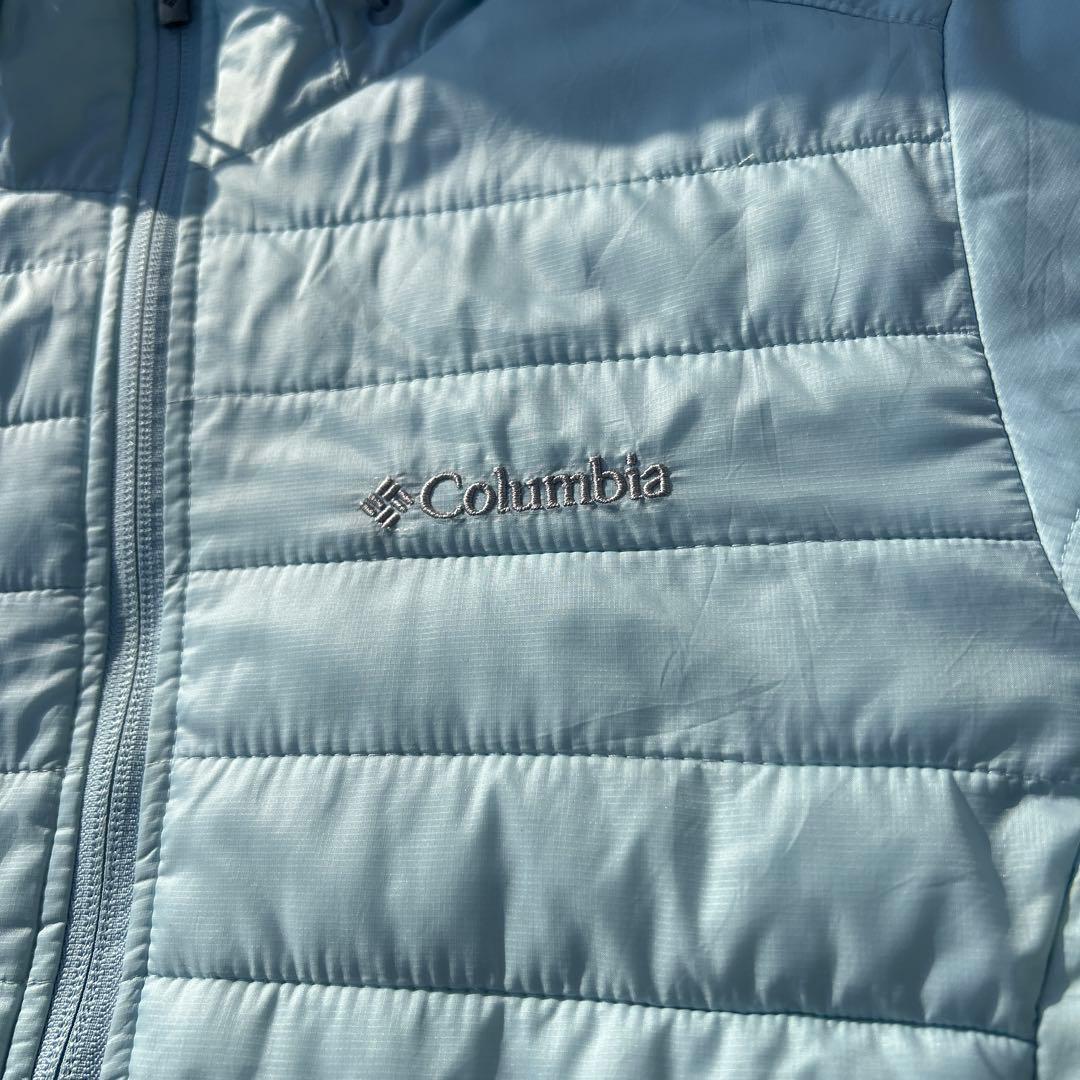 【希少】colombia down jacket マウンテンパーカー　ターコイズ