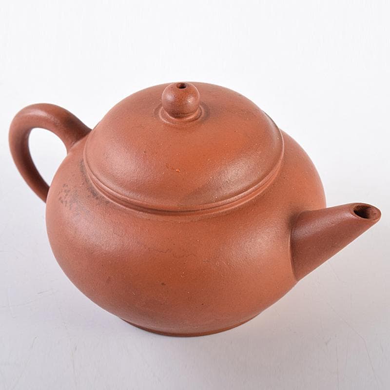 中国　中国宣興銘　紫砂　朱泥　急須　茶壷　V　R8601