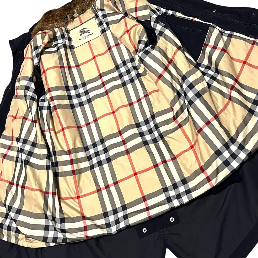 【メガチェック】【L】BURBERRY LONDON モッズコート ライナー付き