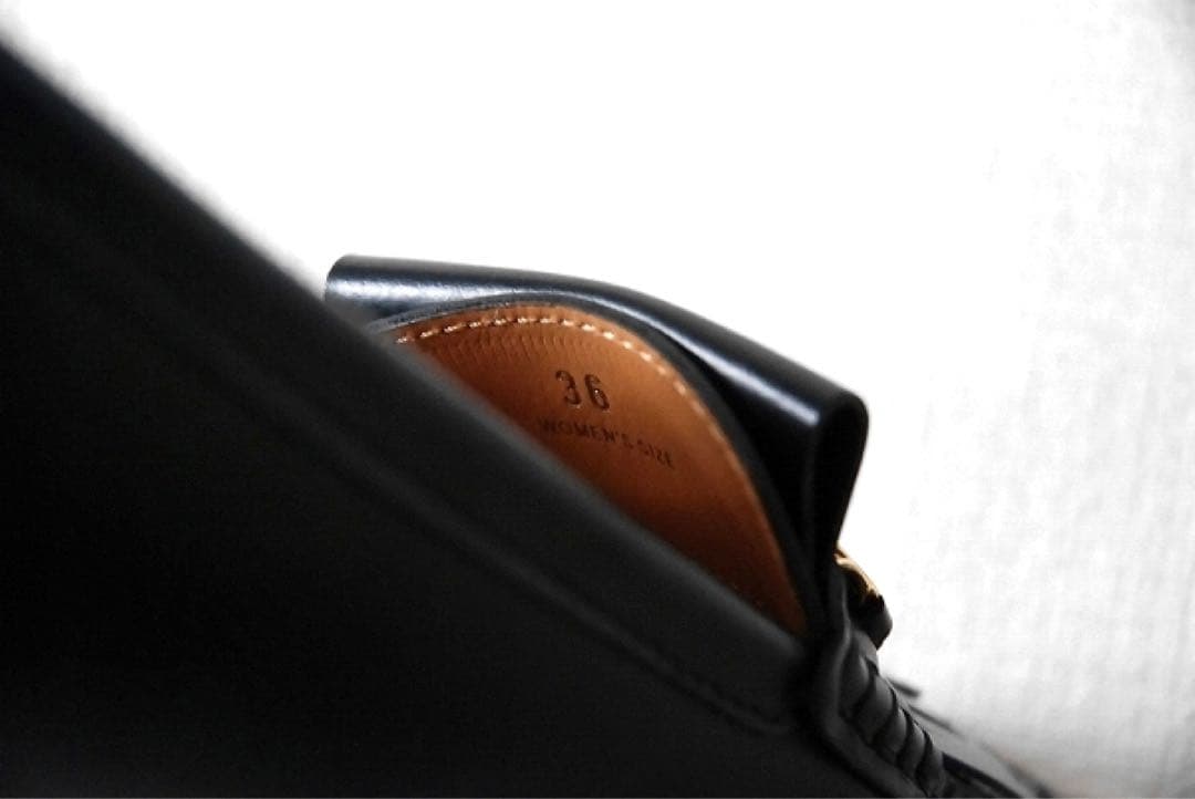 TOD'S トッズ / チェーン フリンジ ローファー 黒36 ドライビング 黒