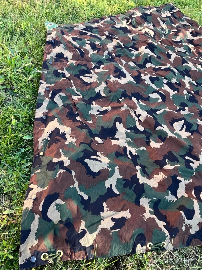 [B] ハンガリー軍幕　M90カモ 軍幕　ポンチョテント　1枚