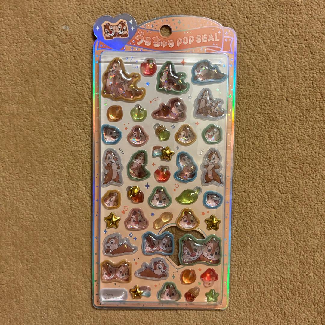ディズニー　うるちゅるポップシール　6枚セット