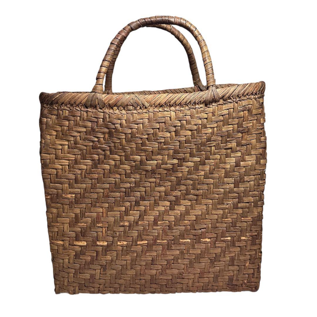 国産☆山葡萄☆カゴバッグ☆トートバッグ☆編み込み☆