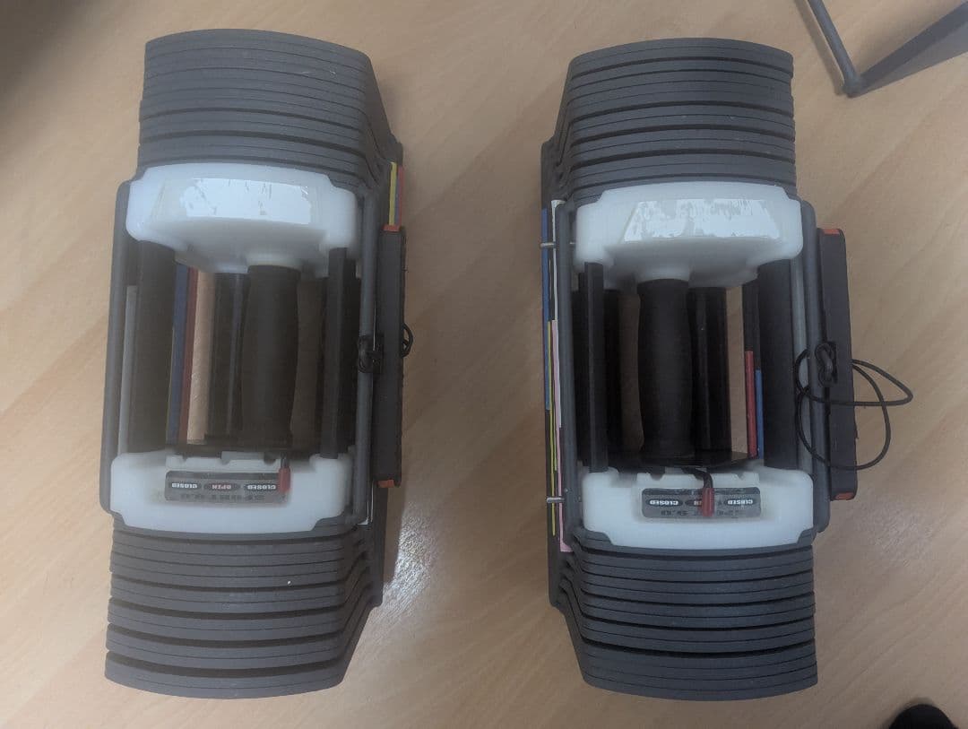 可変式ダンベルセット(41kg×2)とフラットベンチ※引き取り限定