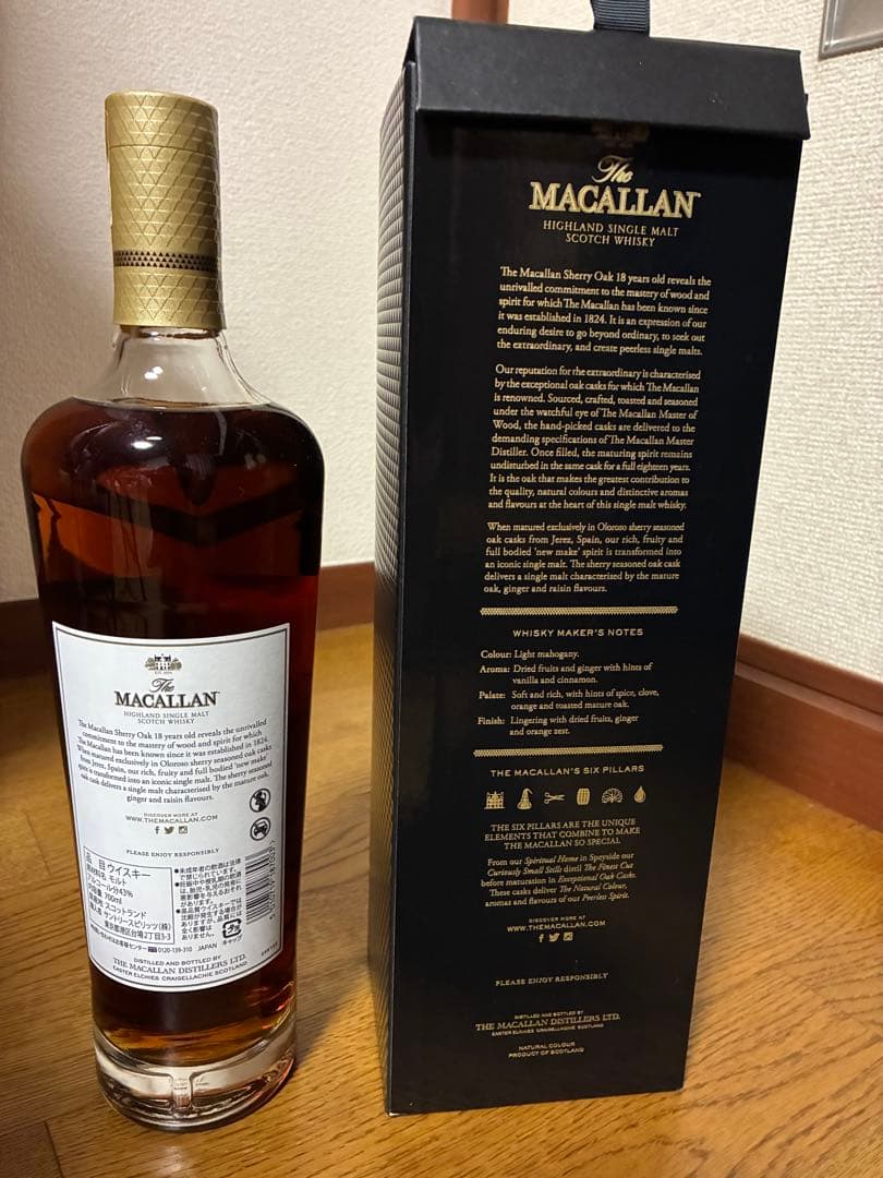 ウイスキー The Macallan18YearsOld 2019RELEASE700ml