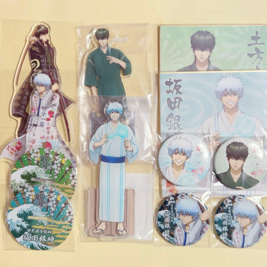 【銀魂】坂田銀時/土方十四郎 ヤンキー 花火 缶バッジ アクリルスタンド 色紙