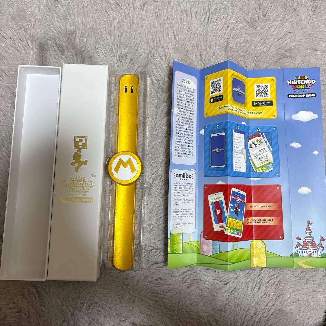 USJ ユニバーサルスタジオ　マリオ パワーアップバンド ゴールド