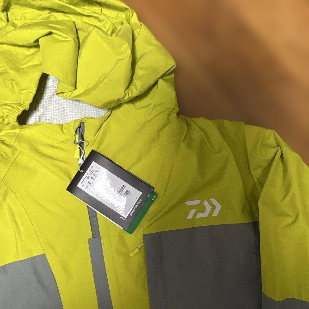新品　Daiwa DR-3723 イエロー×グレー GYネットレインスーツ