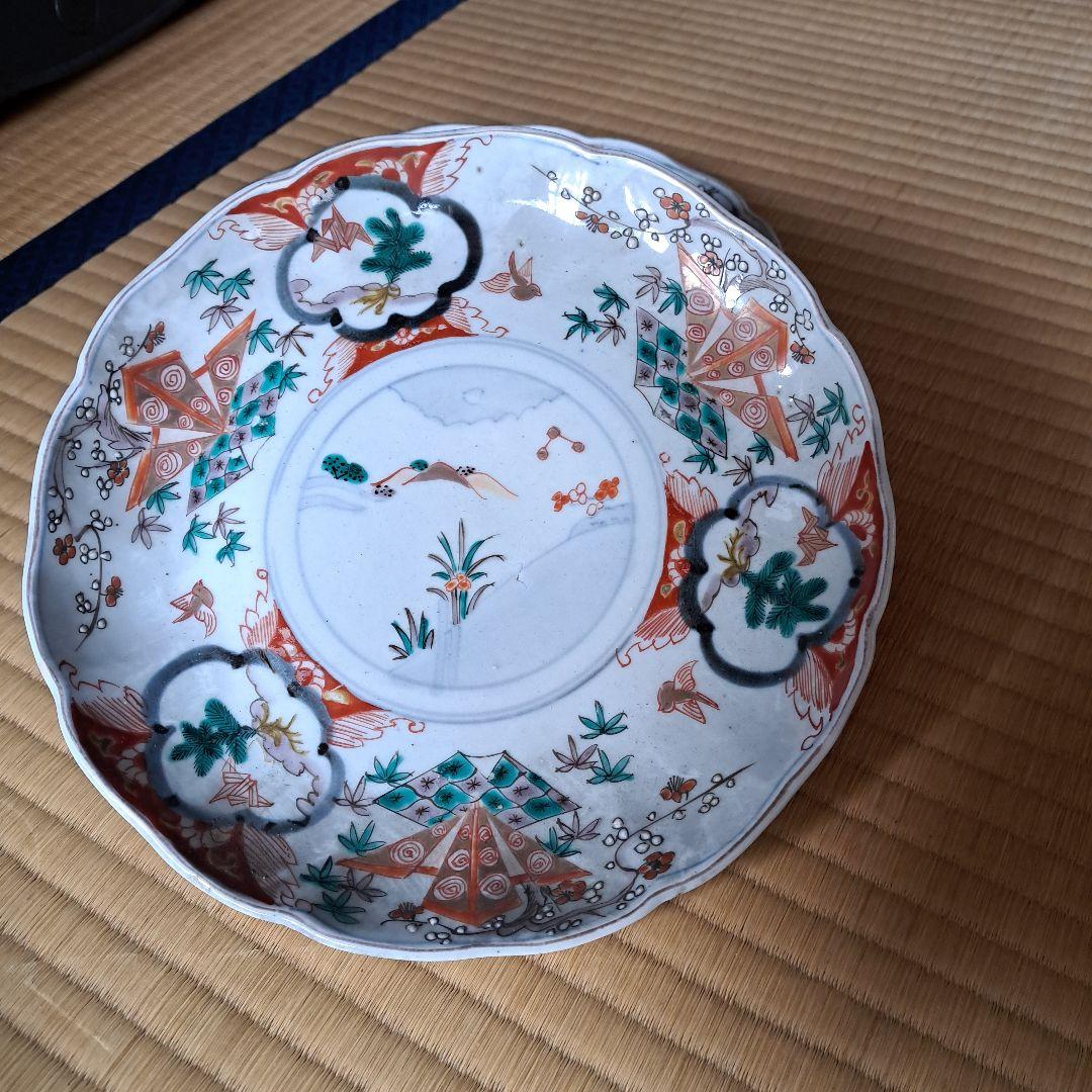 明治から昭和初期の伊万里焼皿５枚組