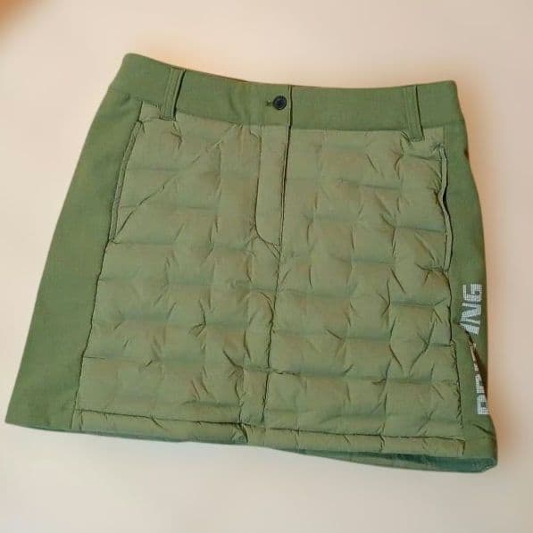 年末迄お値下ブリーフィングゴルフハイブリッドダウンスカート M アーミーグリーン