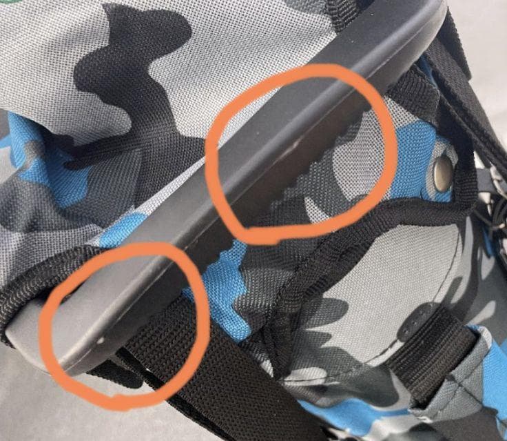 bear1265PYKES PEAK スタンド式キャディバッグカモブルー