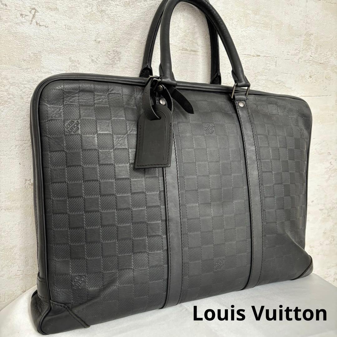 ルイヴィトン ダミエアンフィニ ポルトドキュマン　ヴォワヤージュ ブラック