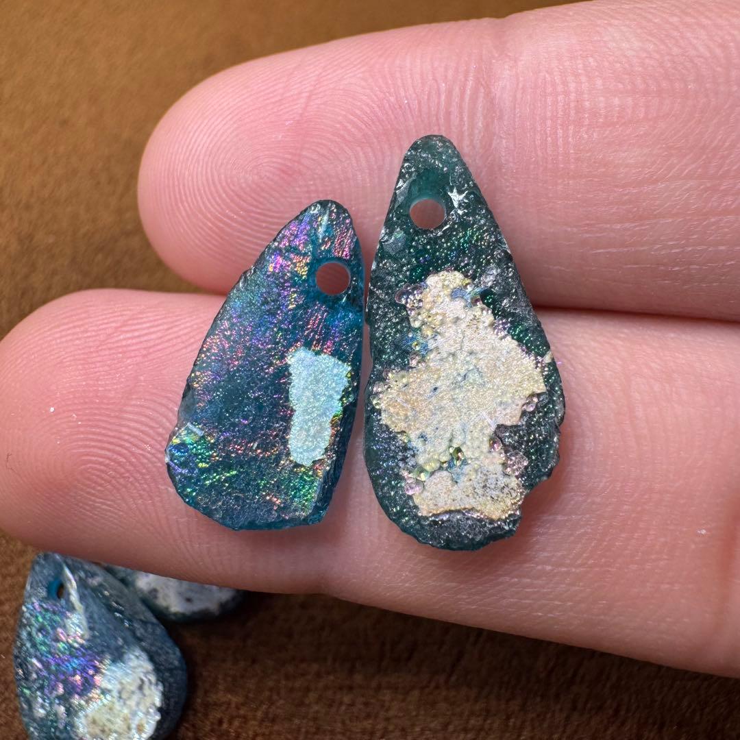 ✴︎高品質 ✴︎ローマングラス ボトル 破片 ローマ帝国 約1700年前