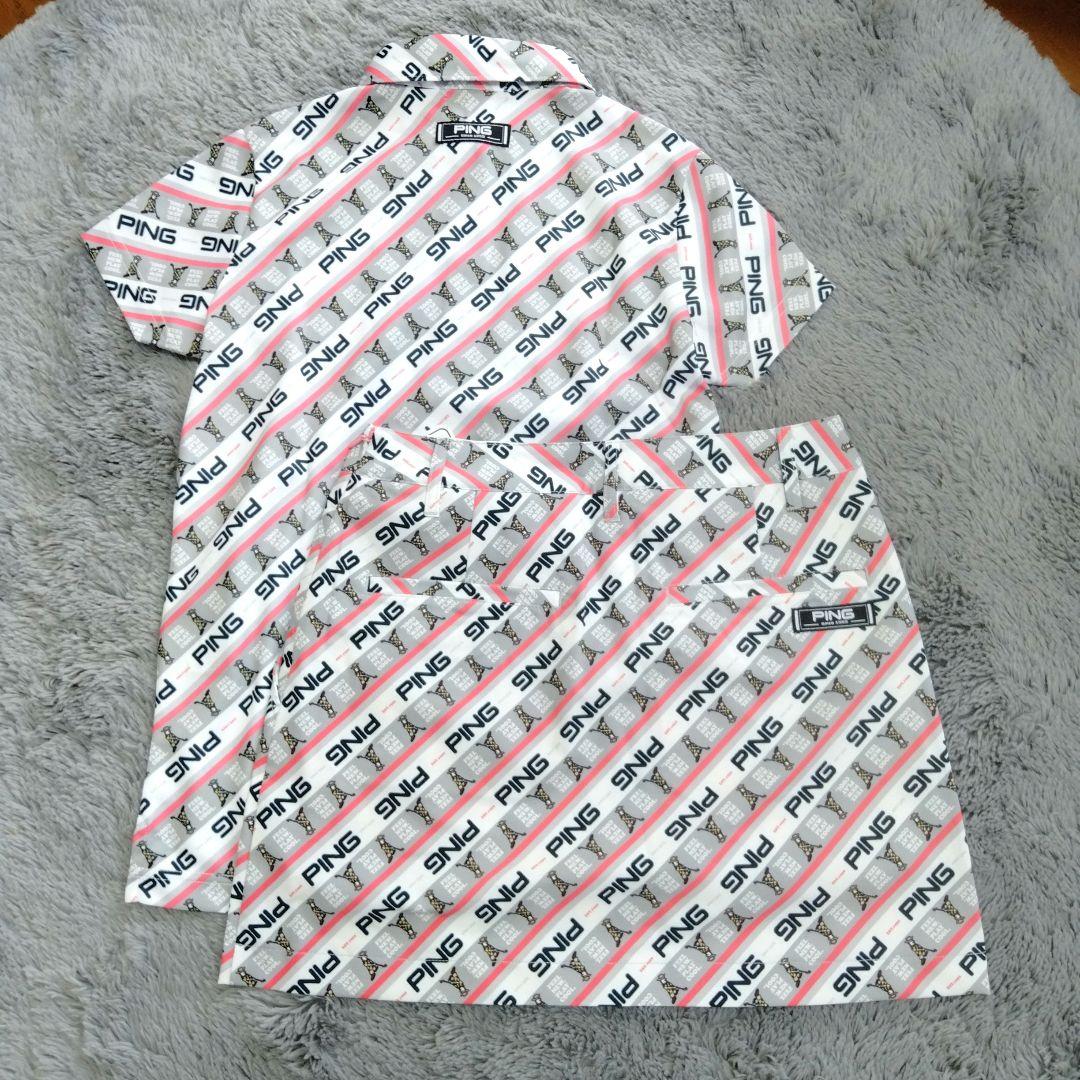 新品♡PING♡セットアップ♡シャツ*スカート♡S ゴルフ/スポーツ/テニス