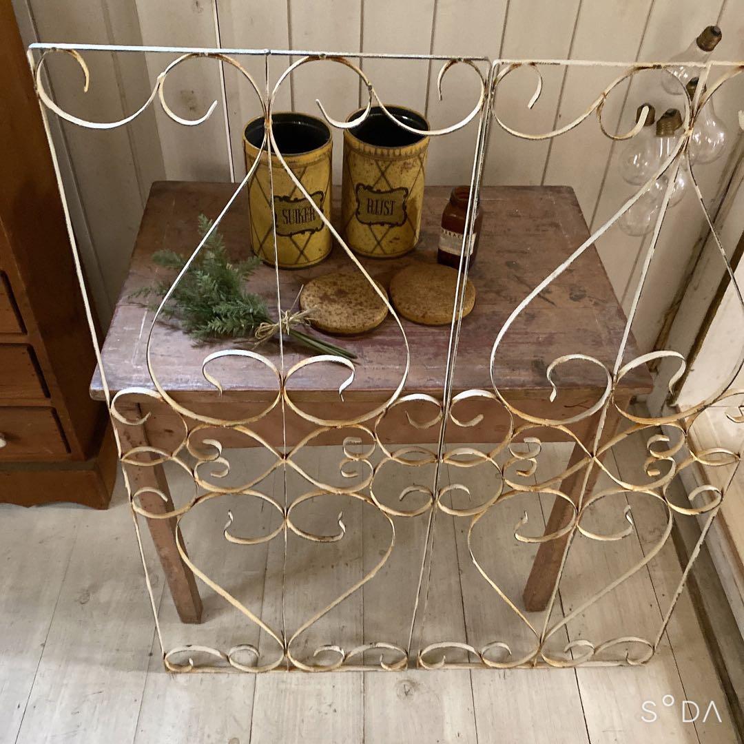 サナ23日まで取り置き アンティーク　アイアンフェンス ガーデンフェンス