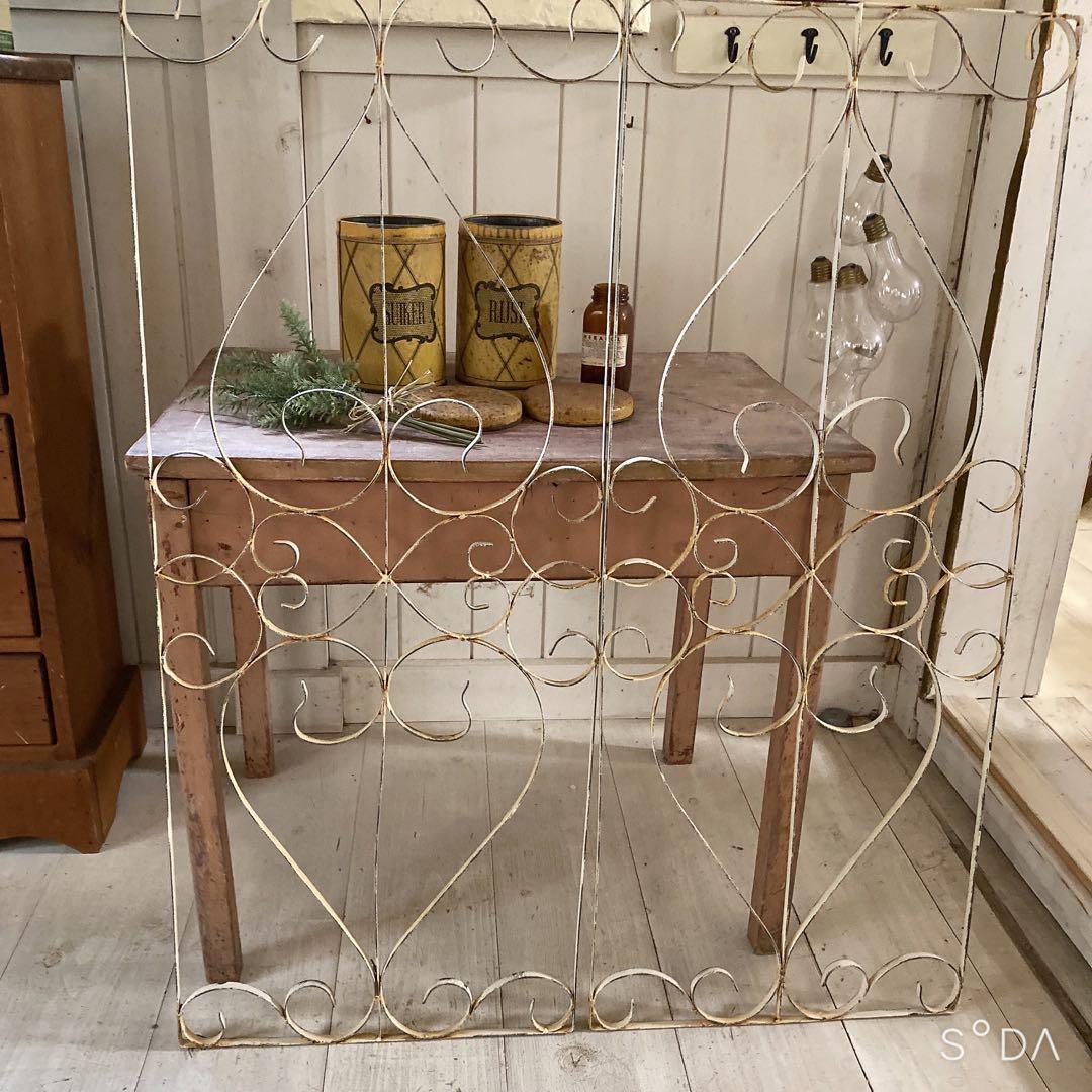 サナ23日まで取り置き アンティーク　アイアンフェンス ガーデンフェンス