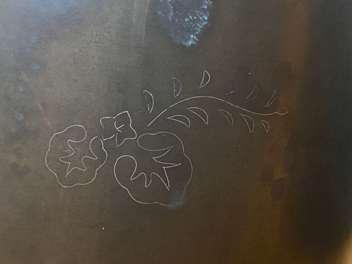 金属製 火鉢 植木鉢 金魚鉢 金物 骨董品 直径25cm×高さ24cm