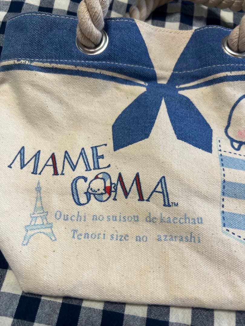 まめゴマ　キャンバスバッグ