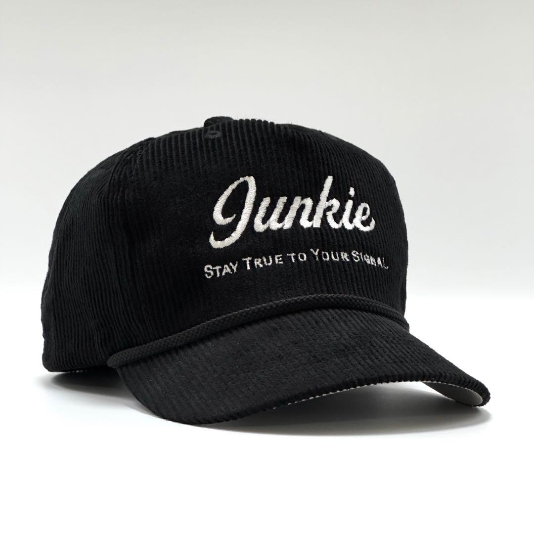 【コーデュロイ】Junkie トラッカーキャップ ブラック