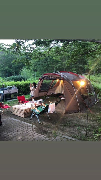 ま*べ様 オルテガ柄テーブル　ヘリノックス型折り畳み脚　木製テーブル着払い