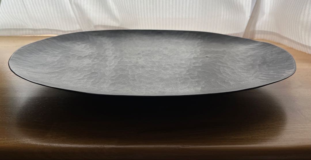 三谷龍二　黒漆　トレイ　楕円　大皿
