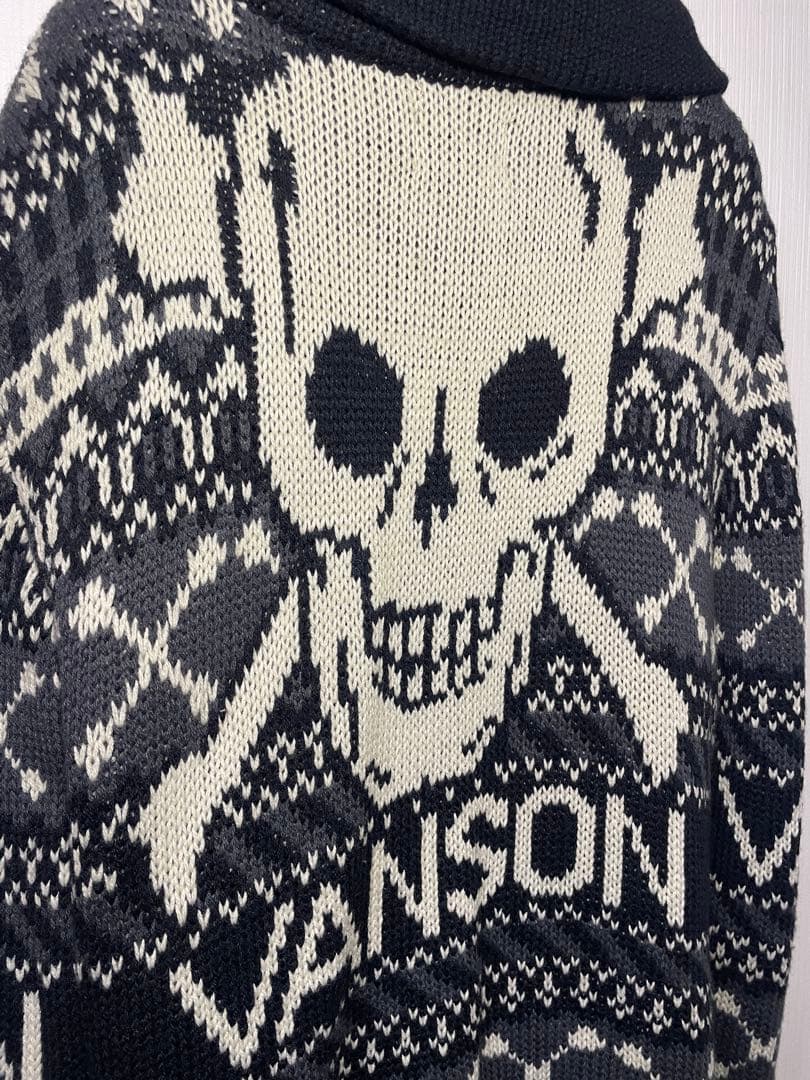 VANSON スカルニットセーター