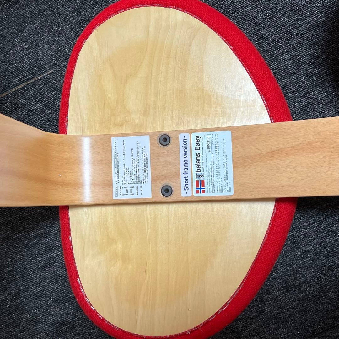 【美品】バランスイージー　ショートフレーム レッド　【カバー付き】