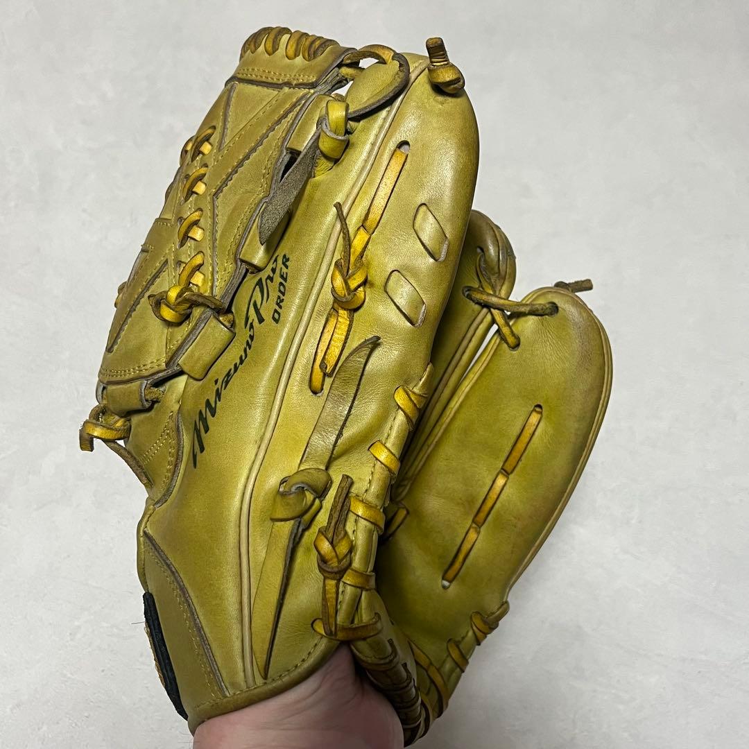 ミズノプロ硬式用 オーダーグラブ 投手用ピッチャービッグM 耕作刻印