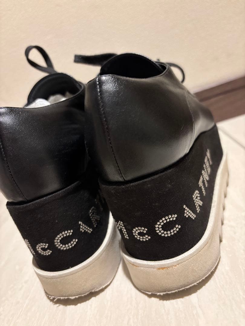 STELLA McCARTNEY ブラックプラットフォームシューズ