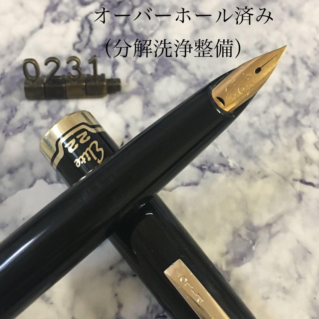 #0231 オーバーホール済み 万年筆 PILOT パイロット ショート22k