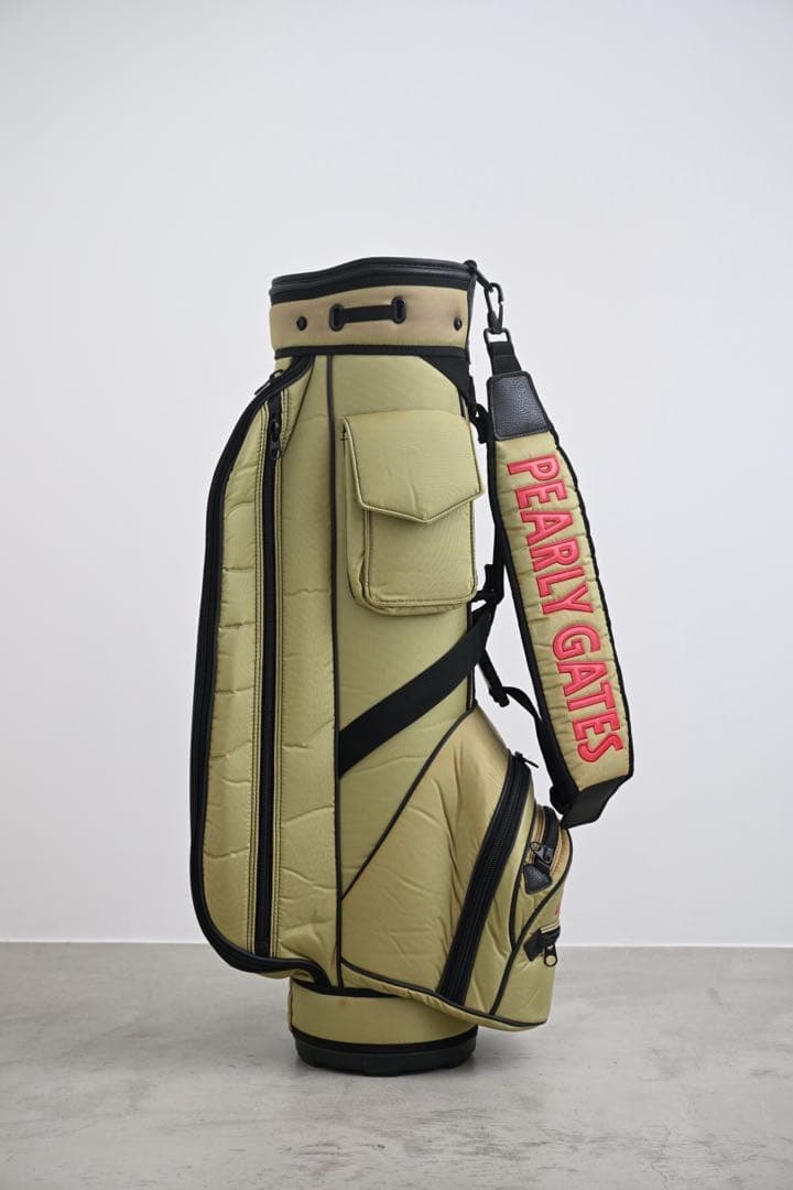 ‼️廃盤‼️パーリーゲイツ キャディバッグ ナイロン カーキ ‼️ヴィンテージ‼️