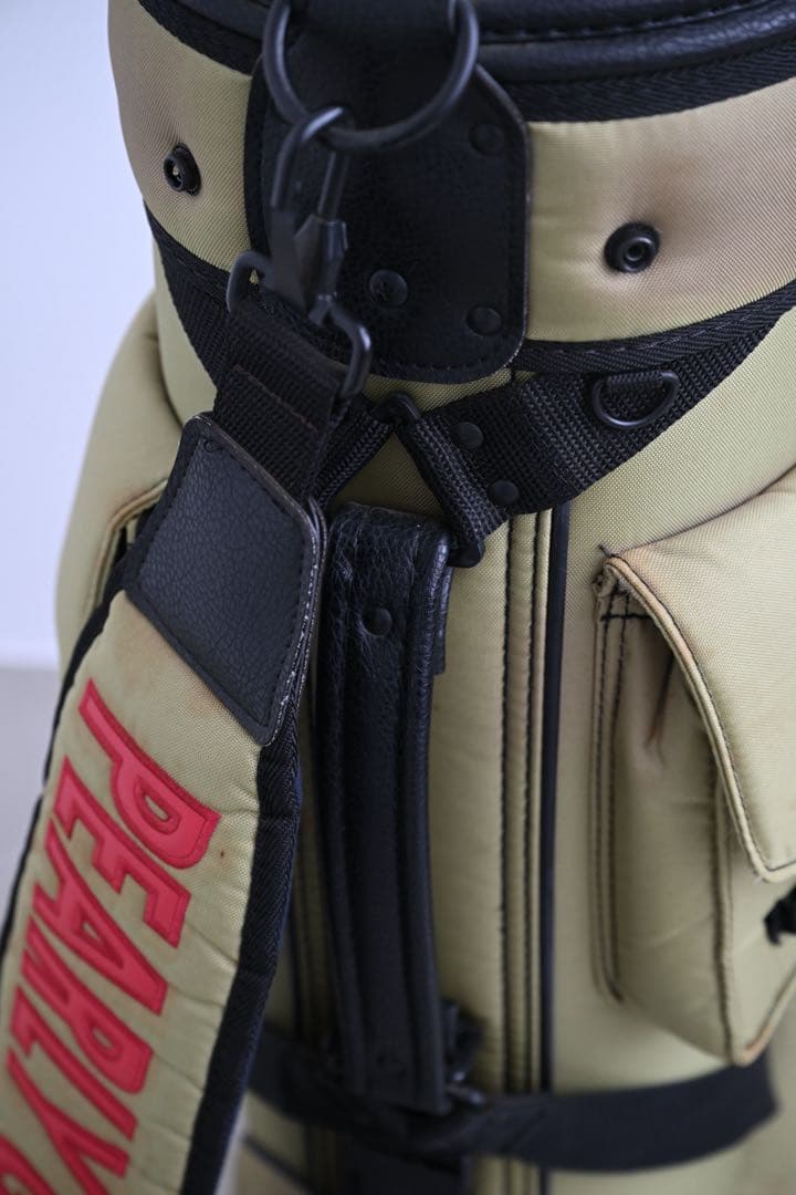 ‼️廃盤‼️パーリーゲイツ キャディバッグ ナイロン カーキ ‼️ヴィンテージ‼️