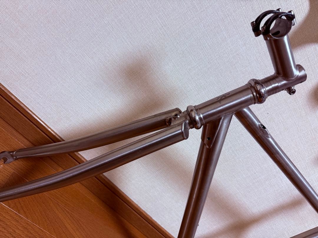 チタン製 ロードバイクフレーム　510サイズ　クリスキング製チタンヘッドパーツ付