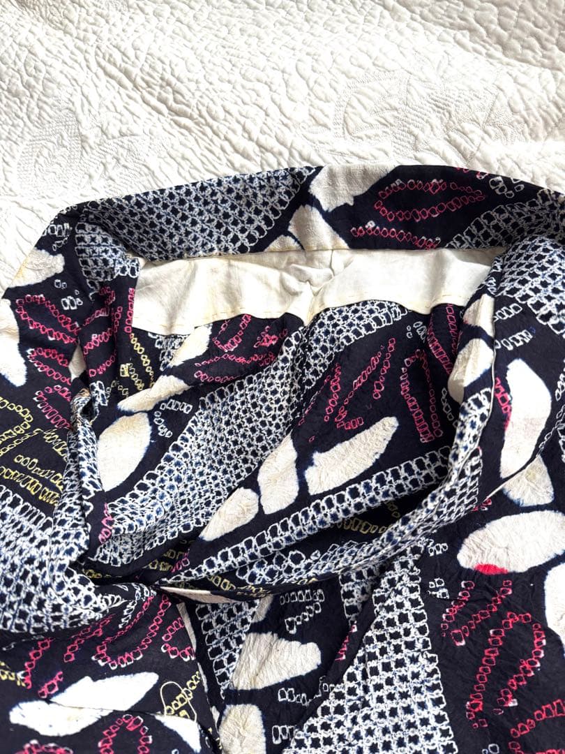 粋な大人の浴衣◆有松絞り 笹竹文