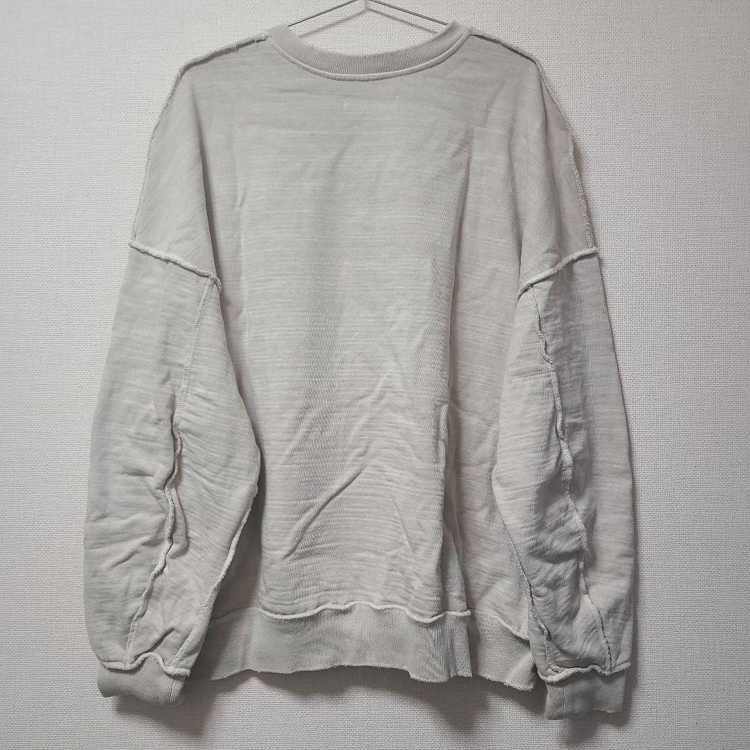 JieDa ジエダ 23AW DAMAGE ZIP OVER SWEATCREW