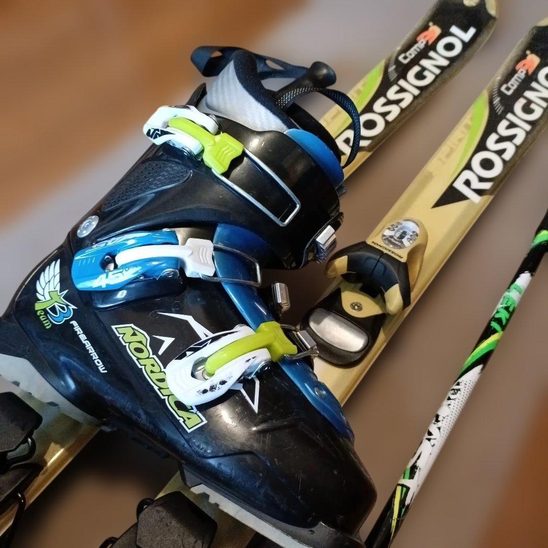 値下げ【高学年用】ROSSIGNOL スキー4点セット130