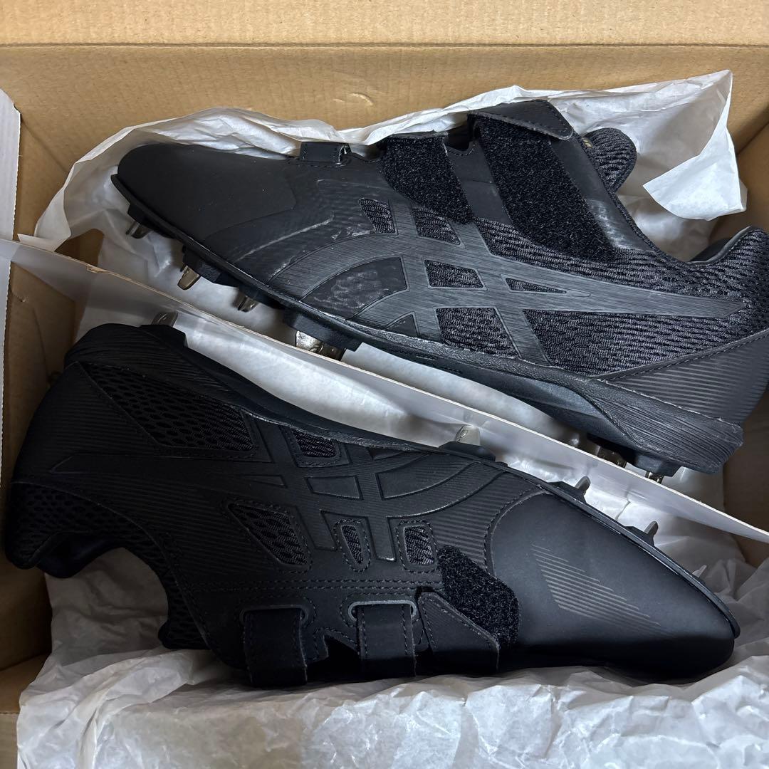 新品　アシックス　野球　スパイク　ゴールドステージMG ブラック　26.0