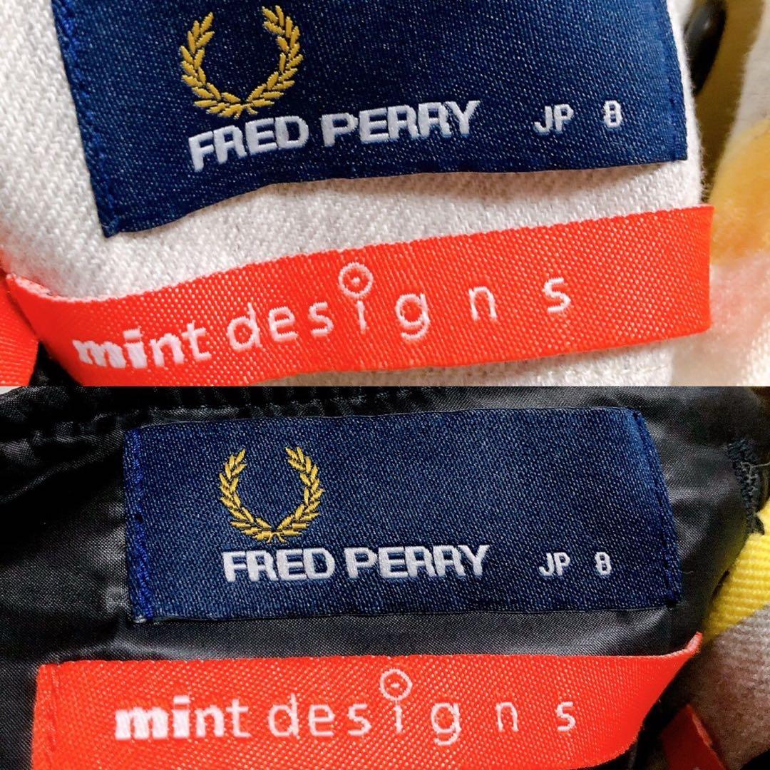 まっきゃん フレッドペリーミントデザインズモッズ コートストライプ ファー