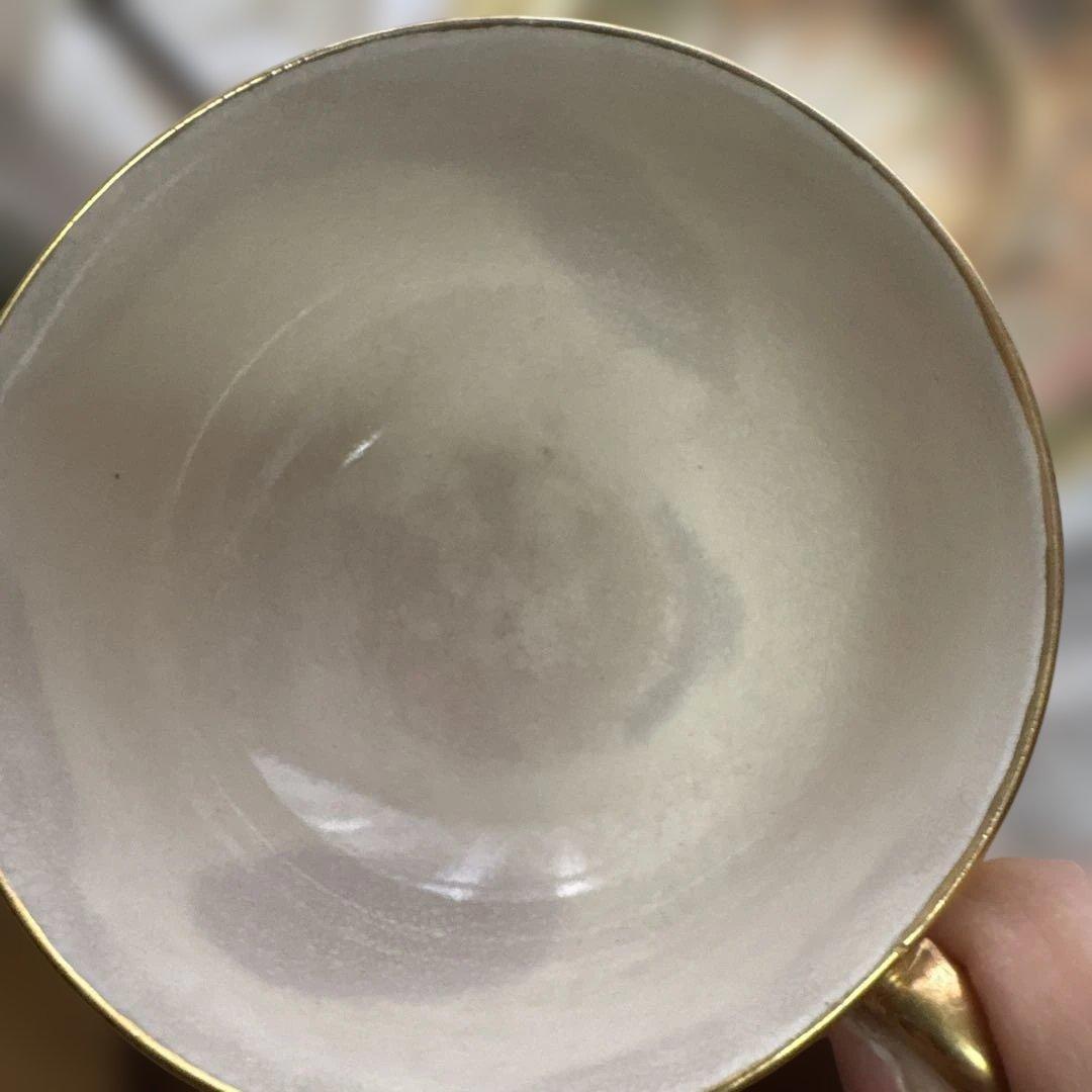 レアな貴重品　薩摩越田里帰りトリオNo.1 カップ＆ソーサーとケーキ皿　美術品