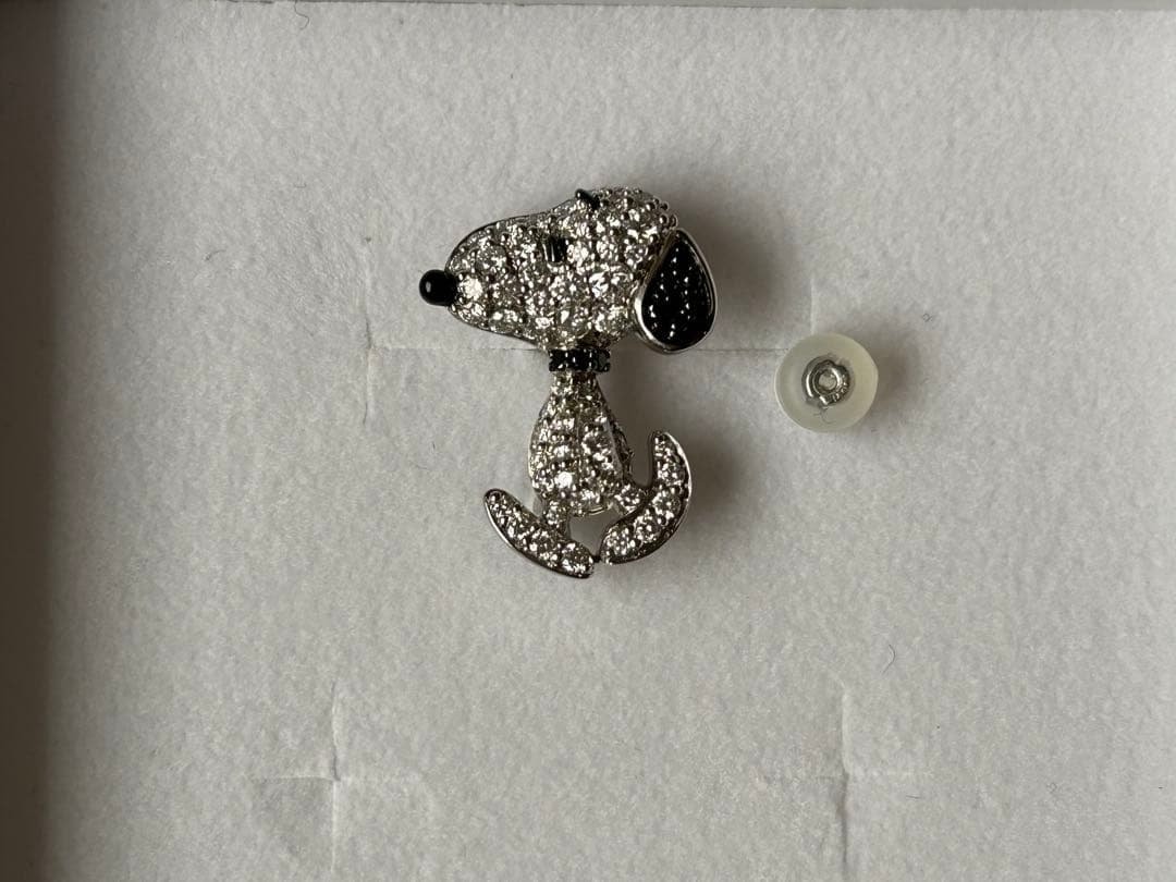 【S】KAJA BIJOUX スヌーピー ペンダント&片耳ピアス ダイヤ