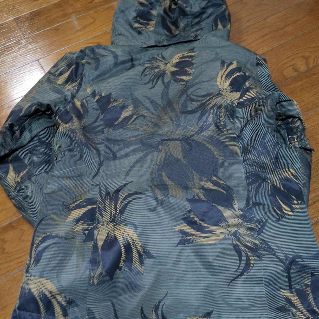 【美品】ROXY　スノボウェア　上下セット　総柄　ボタニカル　レモンイエロー　Ｓ