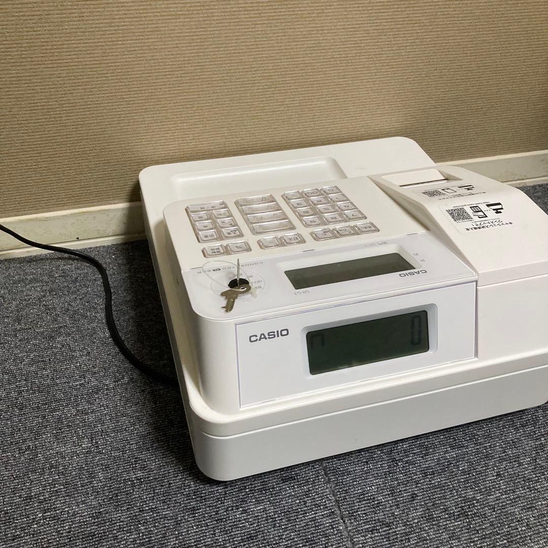 美品　CASIO レジ　SR-G3 ホワイト　スマホ連動　動作チェック済み